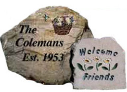 Yard Stone and Welcome Stone